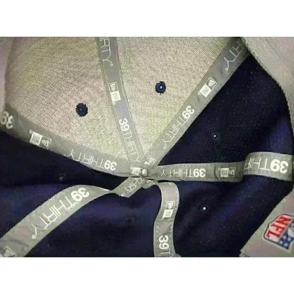 New Era 39THIRTY Chicago Bears Textured Blue Fitted Medium - Large Training cap - Picture 9 of 13